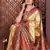 gold color zari weaving banarasi tissue silk blend saree