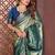 Pear Color Zari Weaving Banarasi Tissue Silk Blend Saree