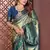 Pear Color Zari Weaving Banarasi Tissue Silk Blend Saree