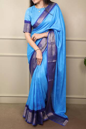 elegant marsh mello saree with soft & smooth finish