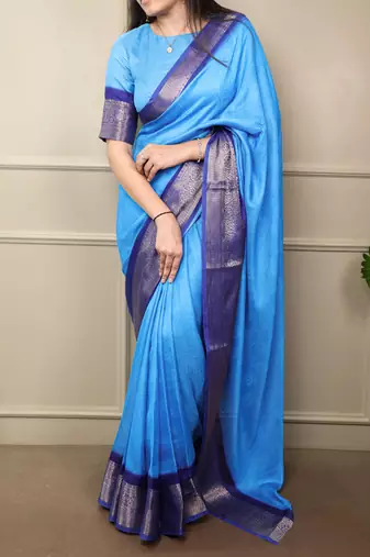 elegant marsh mello saree with soft & smooth finish