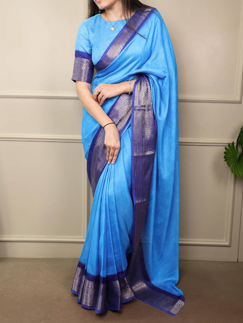elegant marsh mello saree with soft & smooth finish