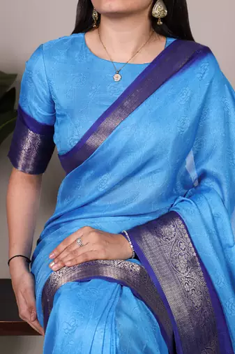 elegant marsh mello saree with soft & smooth finish