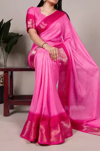 elegant marsh mello saree with soft & smooth finish
