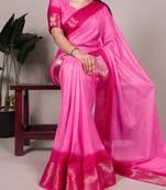 elegant marsh mello saree with soft & smooth finish