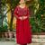 Maroon Faux Blooming Kurta Set with Beads Embroidery – Premium Festive & Elegant Wear