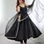 Black chanderi pure roman silk anarkali suit
