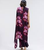 Multicolor printed georgette saree