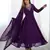 Purple designer embroidery beads and zari work gown with dupatta