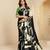 abstract printed art silk crepe saree with printed blouse