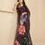 abstract printed art silk crepe saree with printed blouse