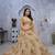 golden embroidered net lehenga choli With Dupatta