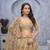 golden embroidered net lehenga choli With Dupatta