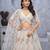 white embroidered net lehenga choli With Dupatta