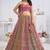 multicolor embroidered net lehenga choli With Dupatta