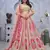 cream embroidered art_silk lehenga choli With Dupatta