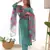 Sea green viscose ready to wear three piece kurti suit