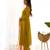 Yellow color viscose ready to wear three piece kurti suit