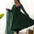 Green laheriya print georgette three piece anarkali suit