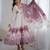Onion pink color floral pure soft tebby organza three piece anarkali suit
