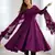 Wine georgette lucknowi three piece anarkali suit