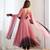 Onion pink color georgette three piece anarkali suit