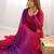 Dark pink color georgette three piece anarkali suit