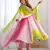 Multi pink georgette three piece anarkali suit
