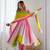 Multi pink color georgette three piece anarkali suit