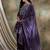 Purple Faux georgette anarkali style long choli readymade lehenga