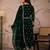 Green Faux Georgette anarkali style long choli readymade lehenga