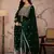Green Faux Georgette anarkali style long choli readymade lehenga