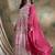 Pink Vichitra Silk anarkali style long choli readymade lehenga