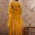 Women's Yellow Chinon Stitched Top With Bottom and Dupatta Full Sleeve Embroidered Straight Choli
