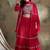 Pink Chinon anarkali style long choli readymade lehenga