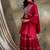 Pink Chinon anarkali style long choli readymade lehenga