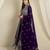 Purple Faux Georgette anarkali style long choli readymade lehenga