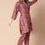 Maroon floral print cotton rayon shirt-style co-ord set