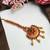 Floral gold plated maangtikka