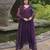 Purple Faux Blooming Kurta Set with Elegant Embroidery & Russian Silk Dupatta – Stylish Festive Wear