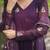 Purple Faux Blooming Kurta Set with Elegant Embroidery & Russian Silk Dupatta – Stylish Festive Wear