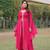 Pink Faux Blooming Kurta Set with Elegant Embroidery – Comfortable Daily & Festive Wear
