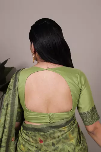 poly cotton saree with fine thread weaving work