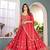 Red Faux Georgette Wedding Wear Lehenga Choli