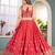 Red Faux Georgette Wedding Wear Lehenga Choli