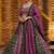 Purple Faux Georgette Wedding Wear Lehenga Choli