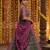 Purple Faux Georgette Wedding Wear Lehenga Choli