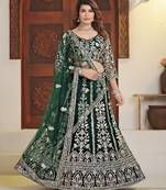 Green Wedding Wear Lehenga Choli