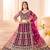 Pink Faux Georgette Wedding Wear Lehenga Choli
