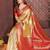 Gold Color Zari Weaving Banarasi Tissue Silk Saree